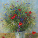 Field bouquet in a bucket
